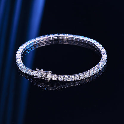 Felmeny Stelléa Bracelet in Silver with Moissanite