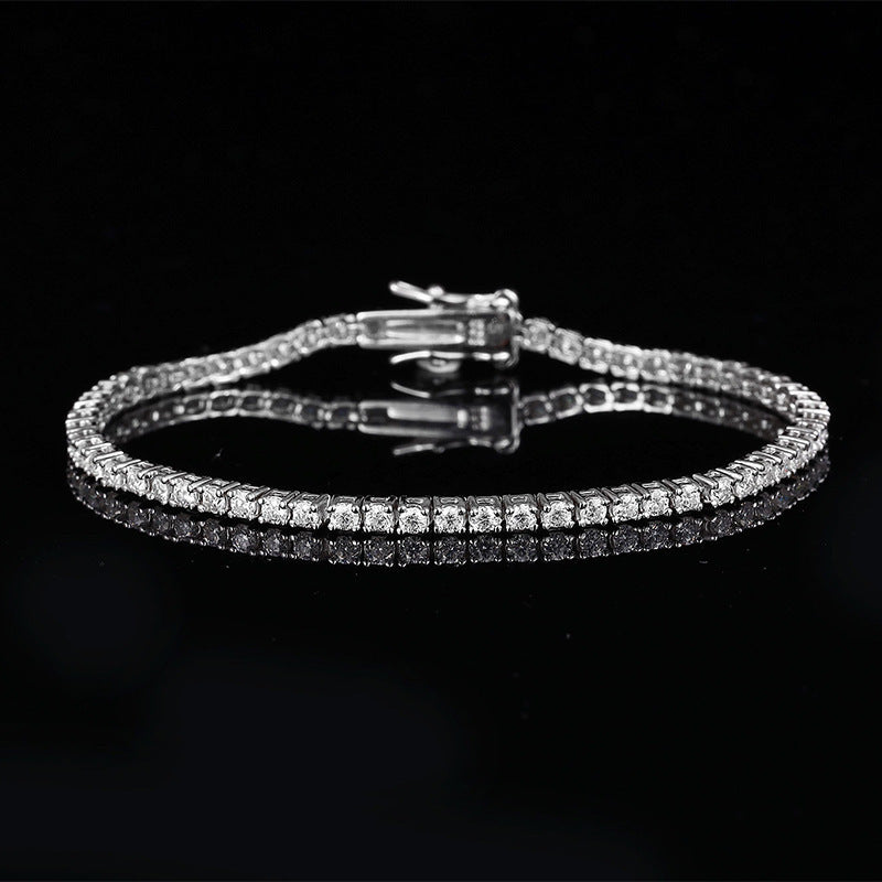 Felmeny Stelléa Bracelet in Silver with Moissanite