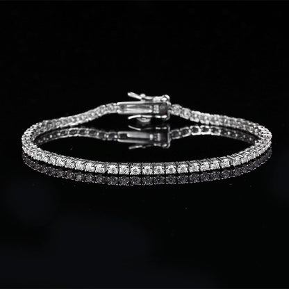 Felmeny Stelléa Bracelet in Silver with Moissanite
