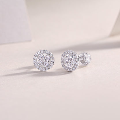 Felmeny Liora Earrings in Silver with Moissanite