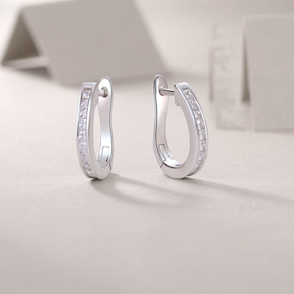 Felmeny Amara Earrings in Silver with Moissanite