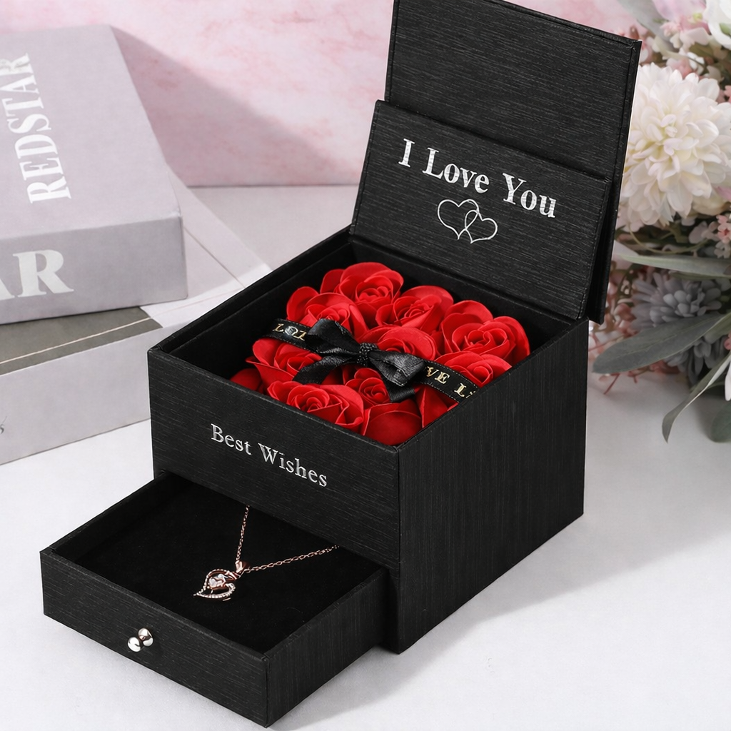🎁 Double Life Rose Jewelry Packaging Gift Box (100% off)