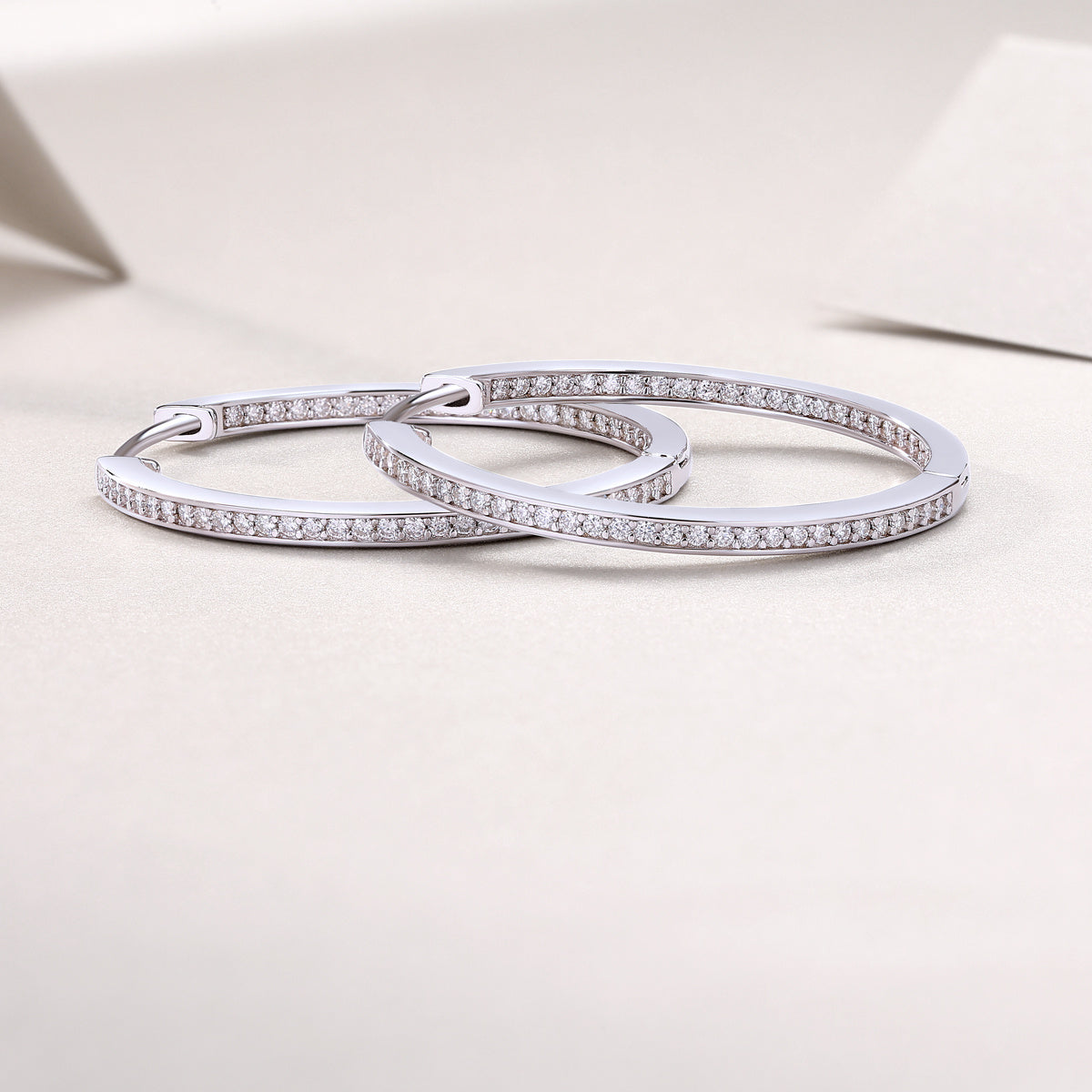 Felmeny Astraea Earrings in Silver with Moissanite