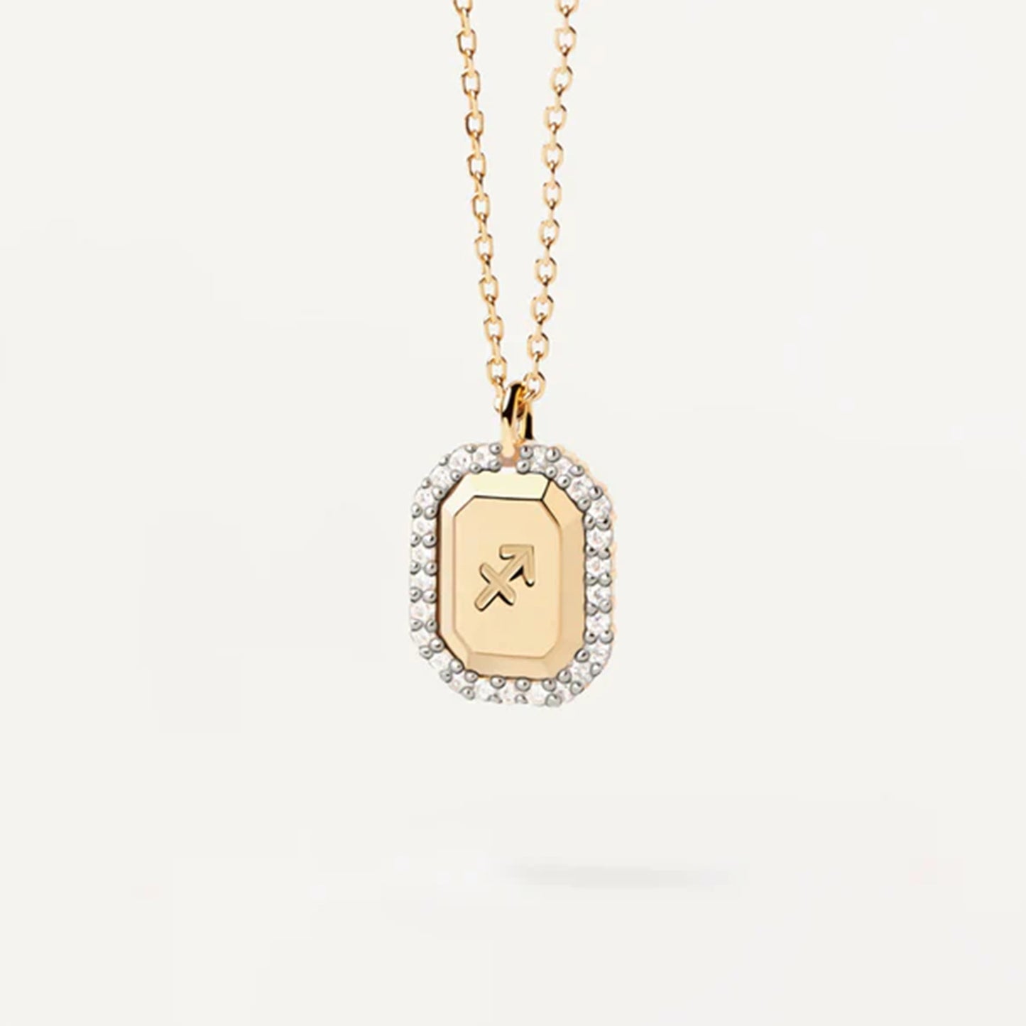 Felmeny Zodiac Signs Necklace in Silver with Zircon