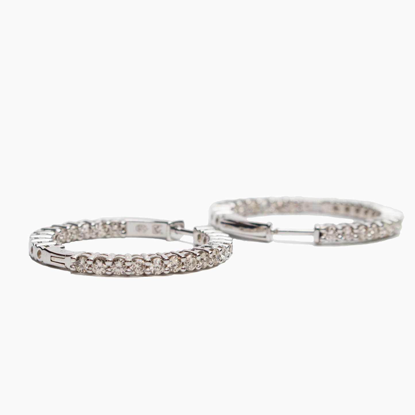 Felmeny Anello Earrings in White Gold with Diamonds