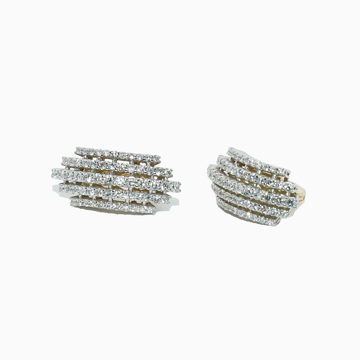 Felmeny Cascade Earrings in Gold with Diamonds