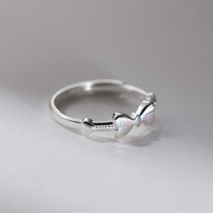 Felmeny Love Bow Ring in Silver