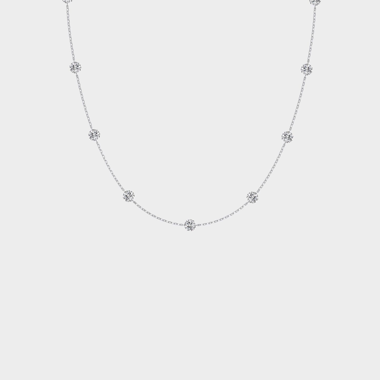 Felmeny Hulus Necklace in Silver with Zircon