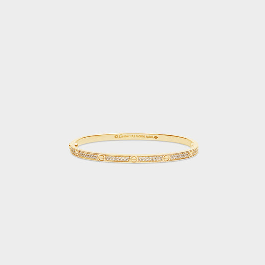 Felmeny Vinculum Bangle in Gold with Diamonds