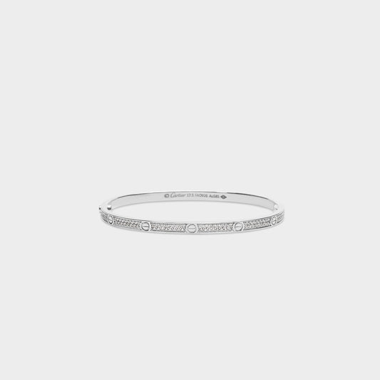 Felmeny Vinculum Bangle in White Gold with Diamonds