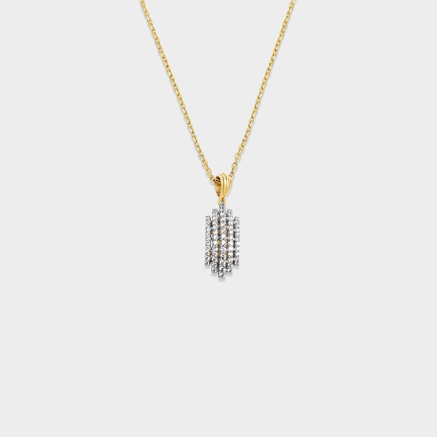 Felmeny Cascade Necklace in Gold with Diamonds