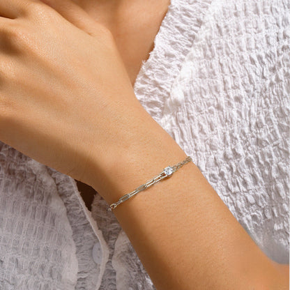 Felmeny Noelle Bracelet in Silver with Zircon