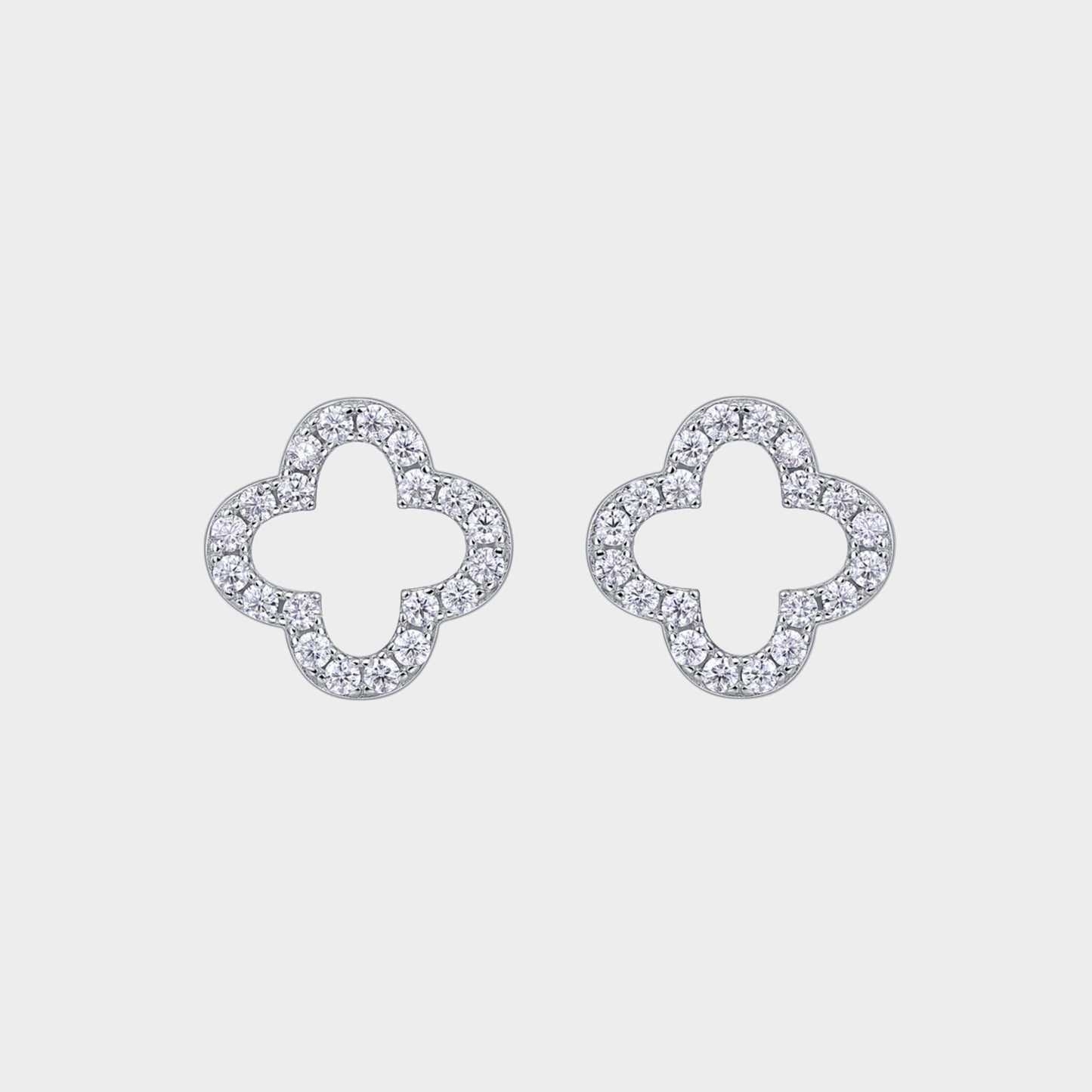 Felmeny Kaia Earrings in Silver with Moissanite