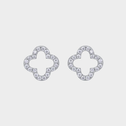 Felmeny Kaia Earrings in Silver with Moissanite