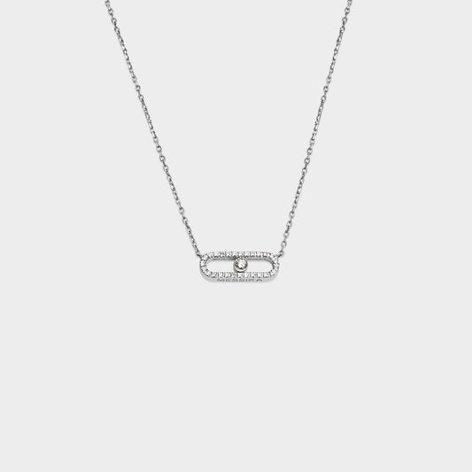 Felmeny Unity Necklace in White Gold with Diamonds