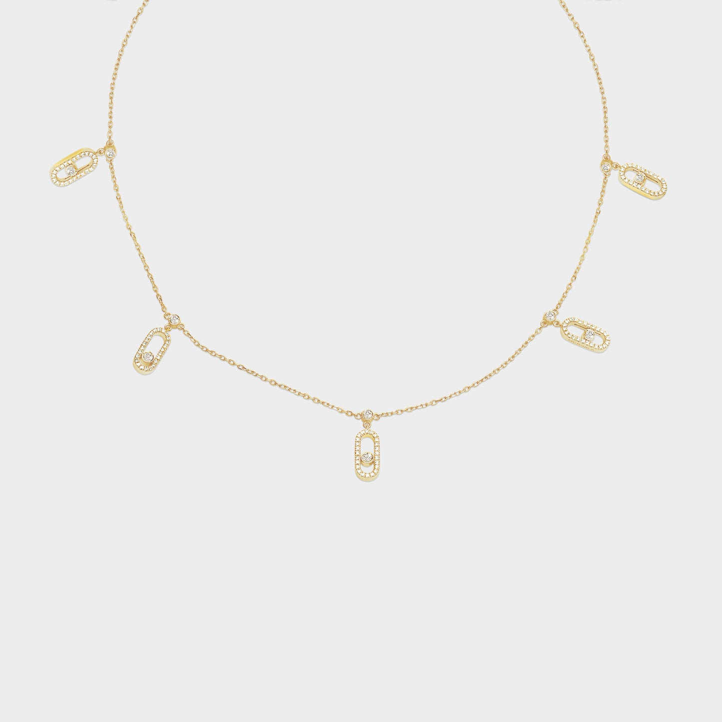 Felmeny Harmony Necklace in Gold with Diamonds