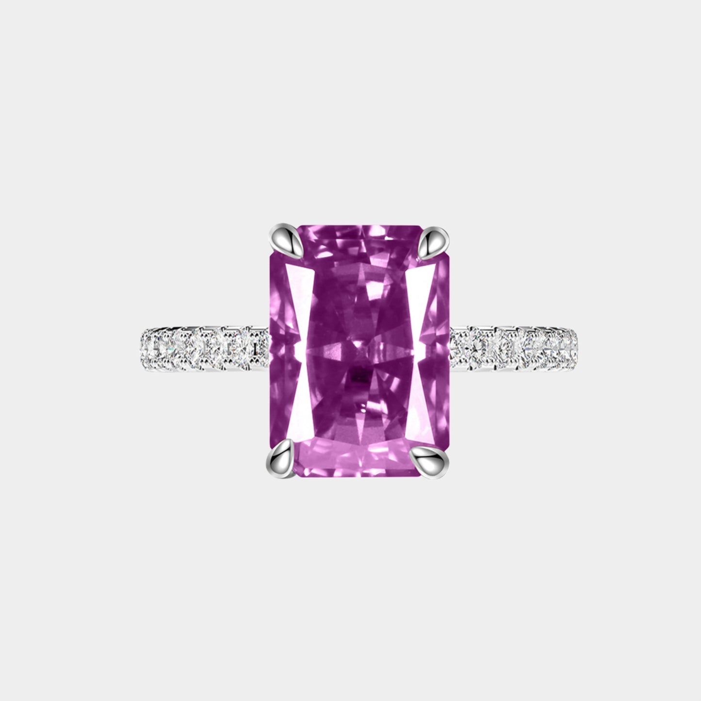 Felmeny Ice Flower Ring in Silver with Crystal