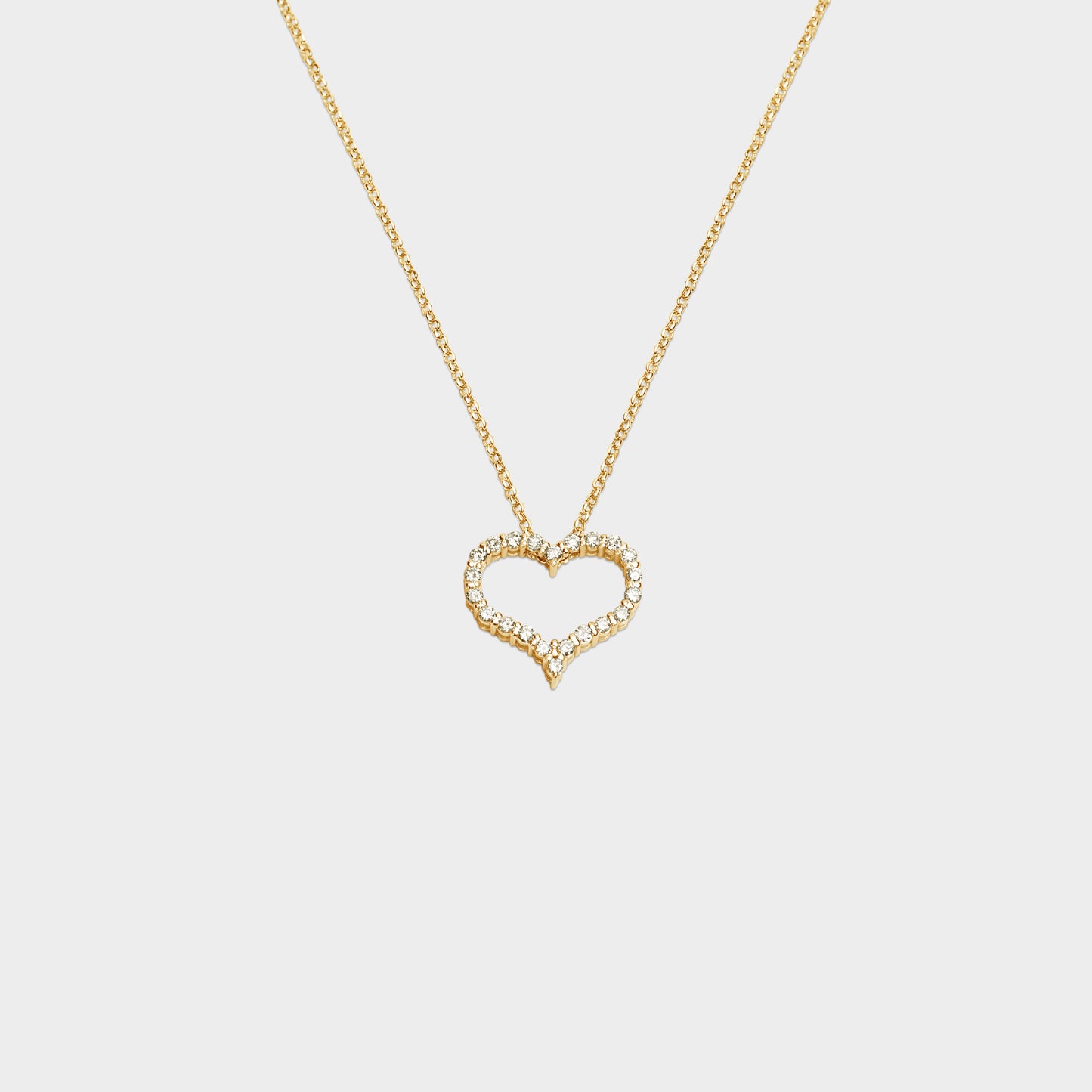 Felmeny Corazón Necklace in Gold with Diamonds