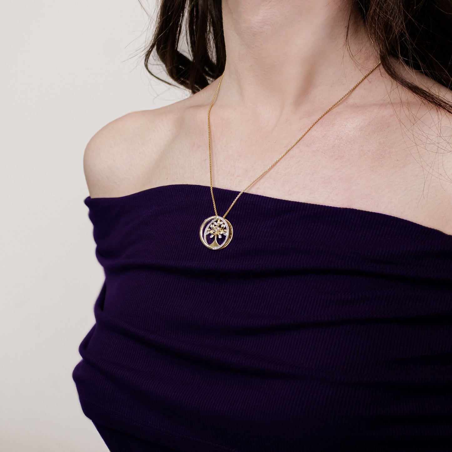 Felmeny Elysium Necklace in Gold with Diamonds