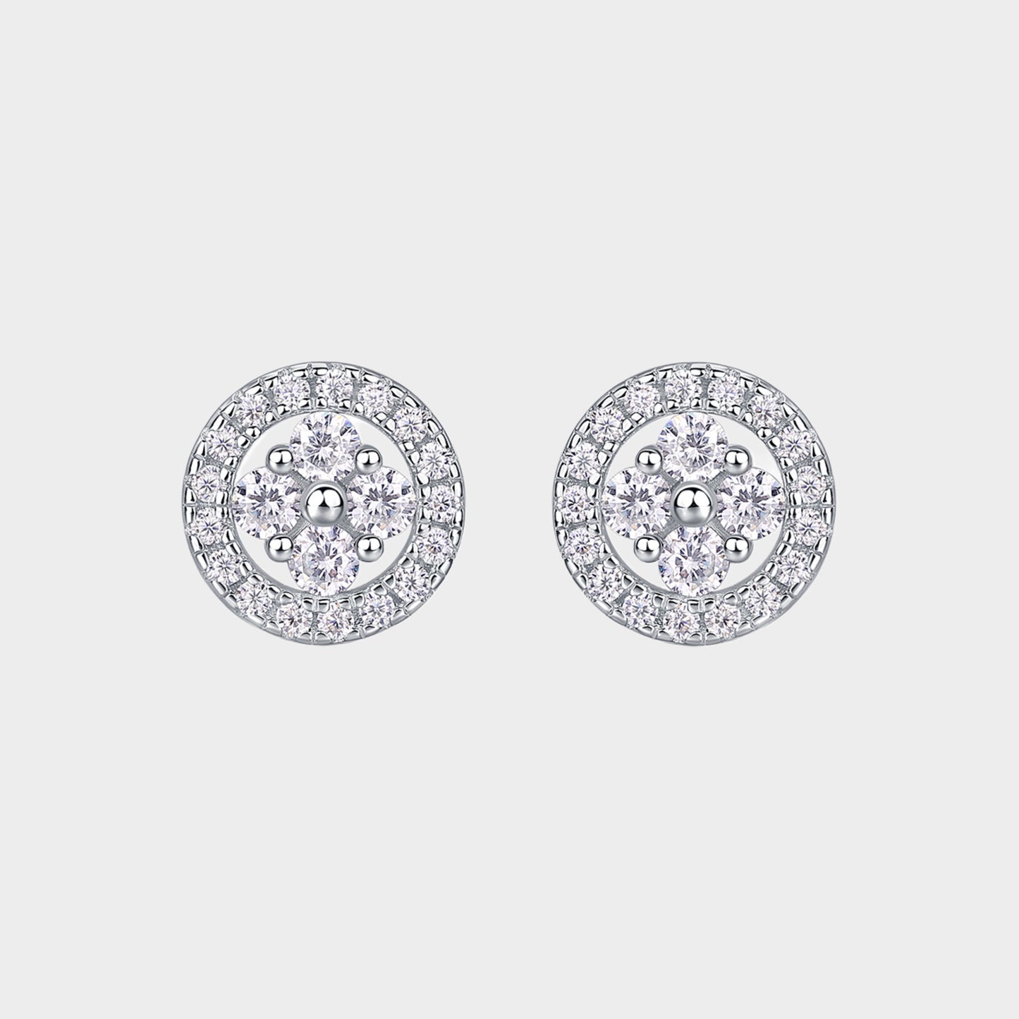 Felmeny Liora Earrings in Silver with Moissanite