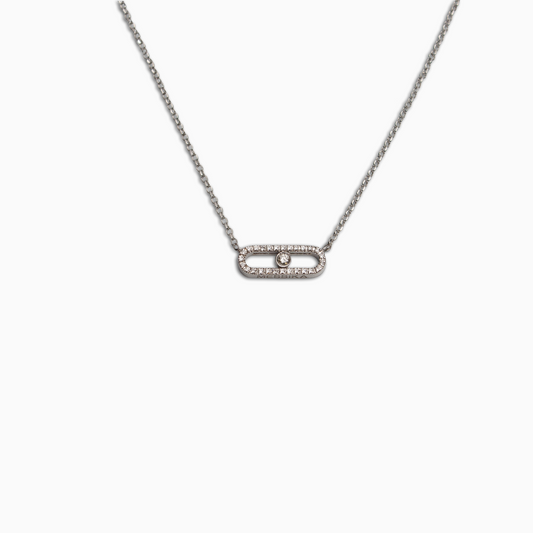 Felmeny Unity Necklace in White Gold with Diamonds