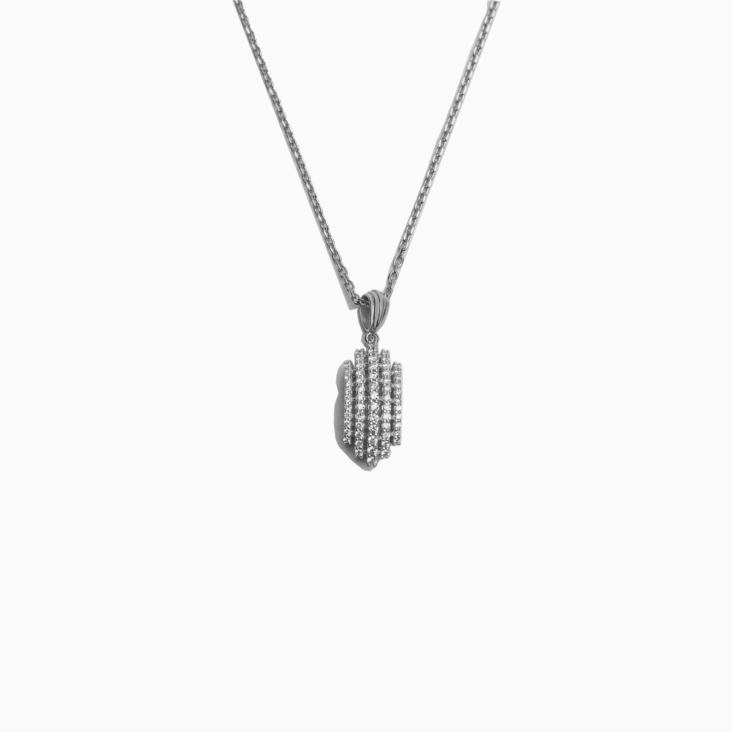 Felmeny Cascade Necklace in White Gold with Diamonds