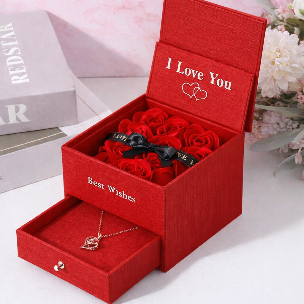 🎁 Double Life Rose Jewelry Packaging Gift Box (100% off)