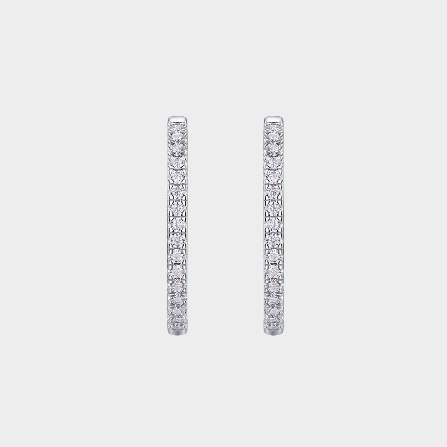 Felmeny Talia Earrings in Silver with Moissanite